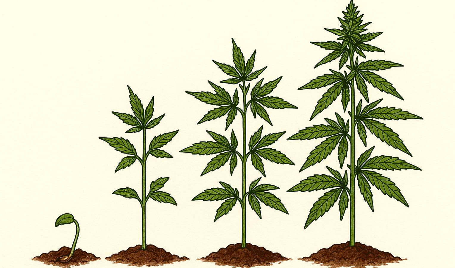 How does cannabis grow? key growth stages