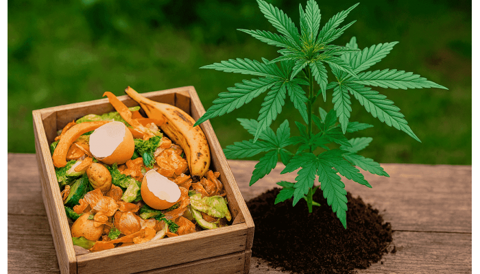 Is it possible to grow marijuana using only organic kitchen waste?