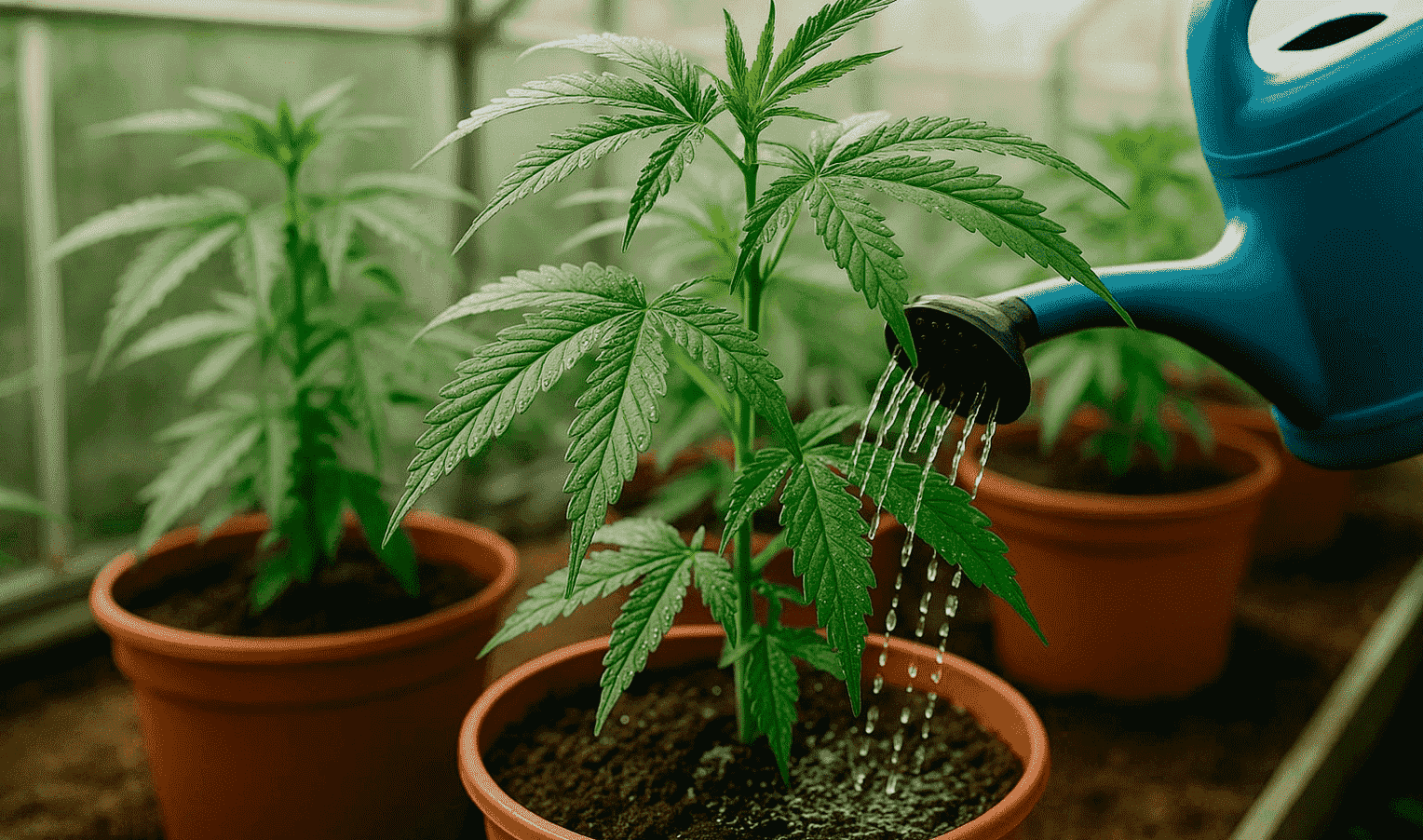 How experienced growers water cannabis plants