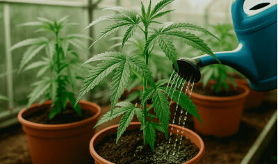 How experienced growers water cannabis plants