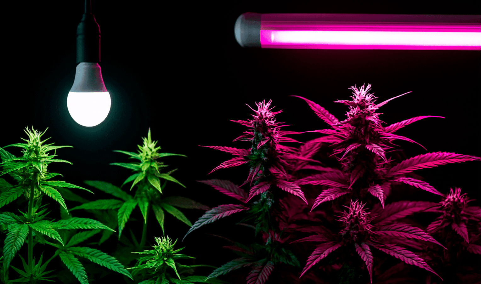 How lamp color affects growth and flowering