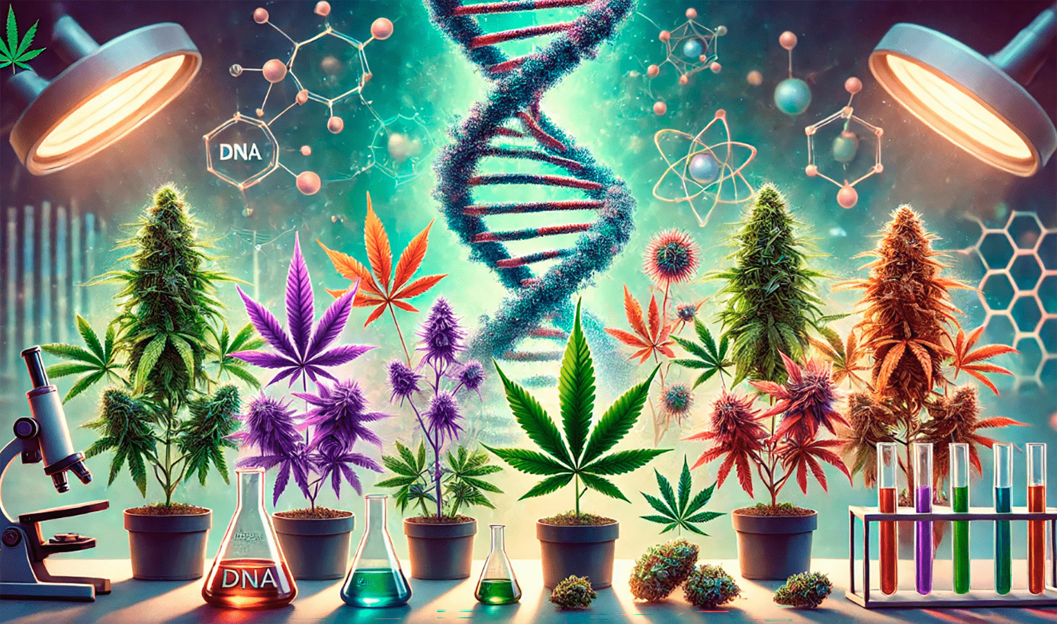 How do genetics affect leaf and inflorescence color?