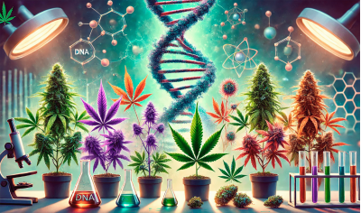 How do genetics affect leaf and inflorescence color?