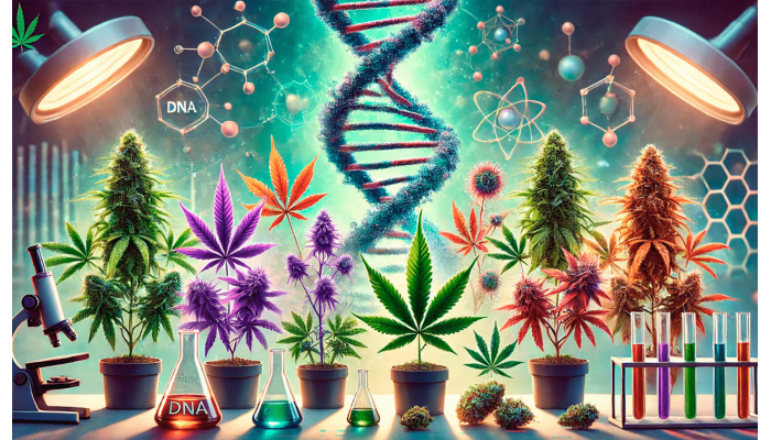 How do genetics affect leaf and inflorescence color?