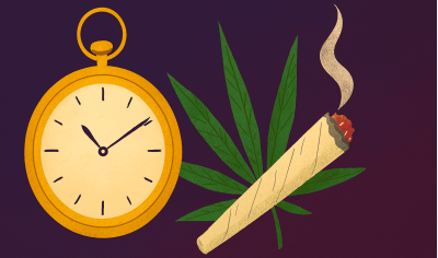 Why does time seem to pass more slowly after smoking?