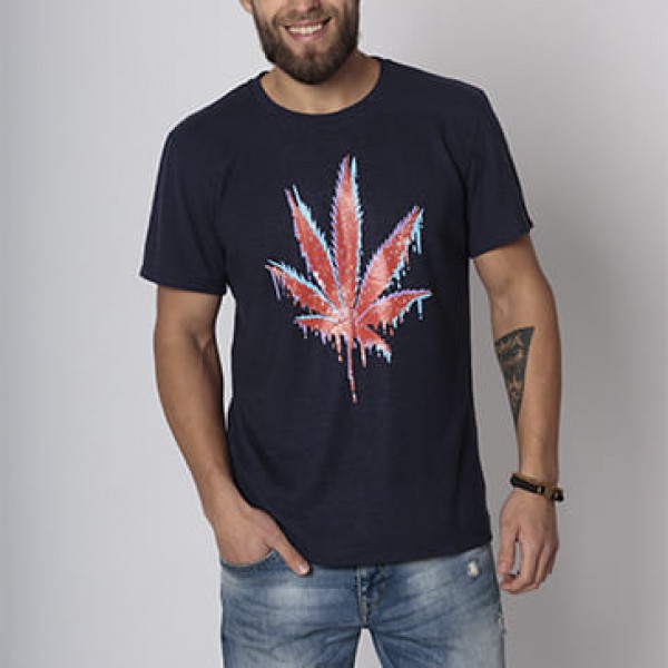 T-shirt Canna Guardian Red Leaf