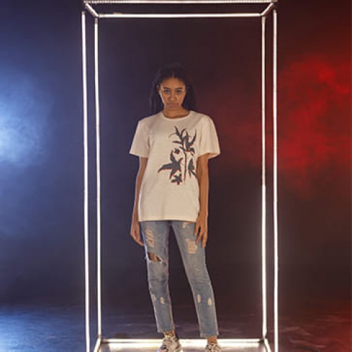 T-shirt Canna Guardian Grey Weed