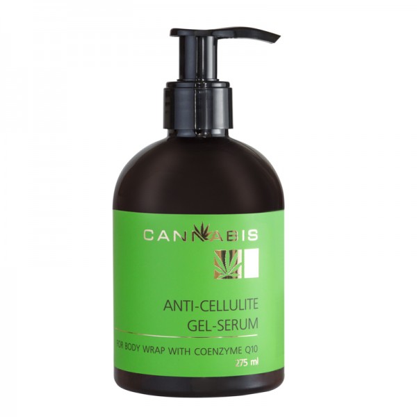 Anti-cellulite gel-serum with coenzyme Q10 and cannabis extract