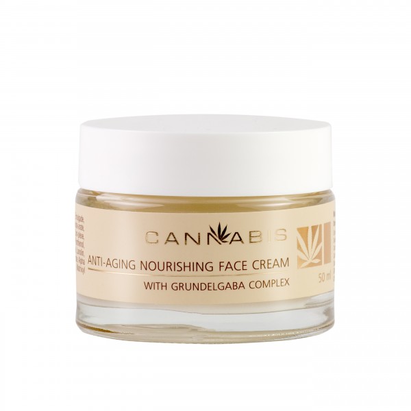 Face cream with Grundelgaba active complex and cannabis extract