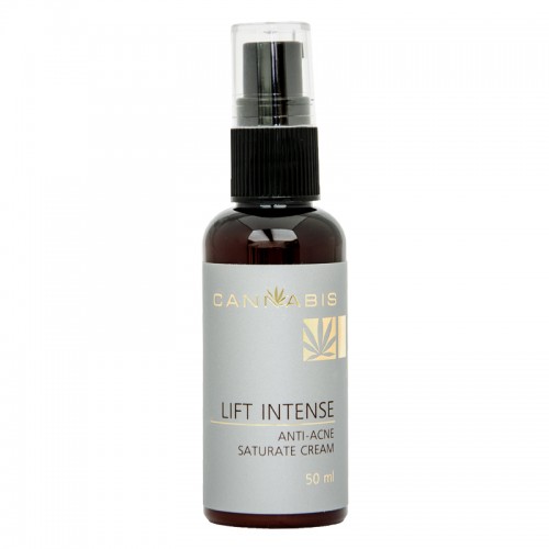 Anti-acne face cream with smoothing effect with cannabis extract