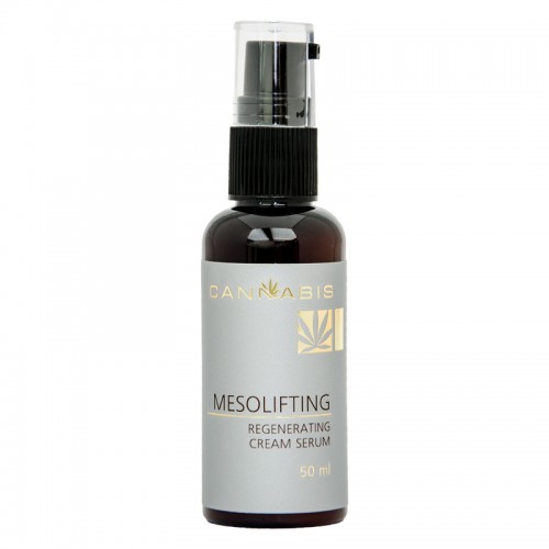 Cream-serum face contour constructor with cannabis extract