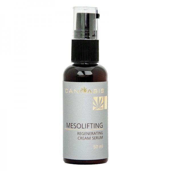 Cream-serum face contour constructor with cannabis extract