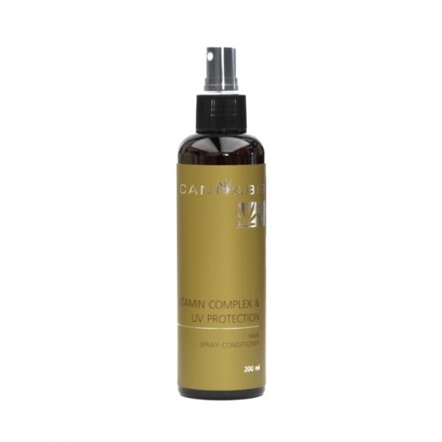 Spray-conditioner for hair "Vitamin complex and UV protection" with cannabis extract