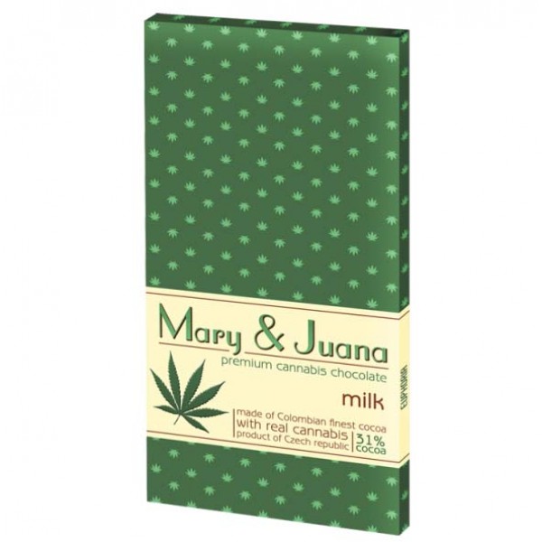 Шоколад молочный с семенами каннабиса