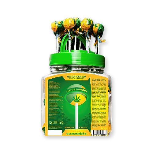 Cannabis lollipops Energy on a stick