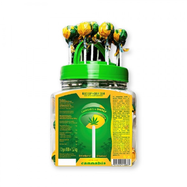 Cannabis lollipops Energy on a stick