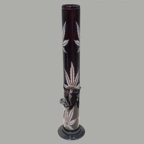 Бонг акриловый «Multi Leaf Black Twisted Line»