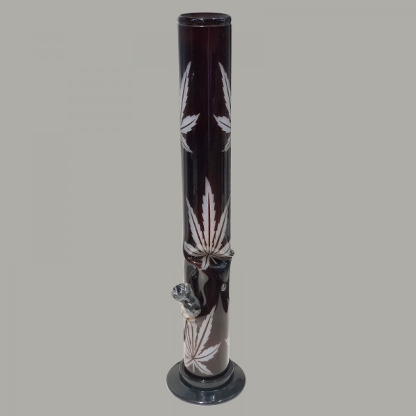 Бонг акриловый «Multi Leaf Black Twisted Line»