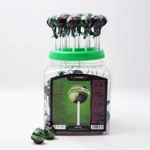 Леденцы из каннабиса на палочке со вкусом колы