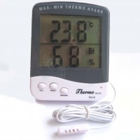 Thermometer-hygrometer TA 218 C with remote temperature and humidity sensor