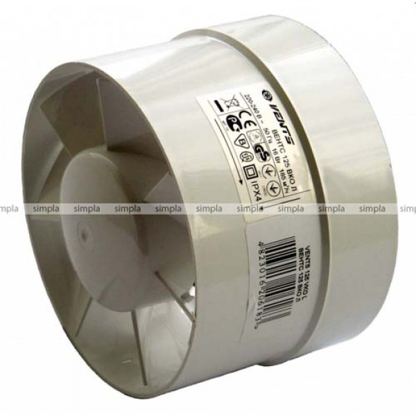 Fan Vents VKO L with roller bearings d=125 mm